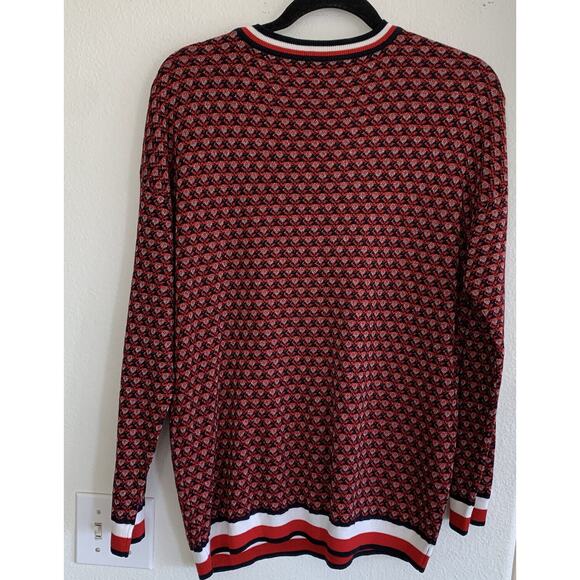 Tommy Hilfiger Floral-Print Sweater Sky Captain Multi XL - Picture 2 of 8